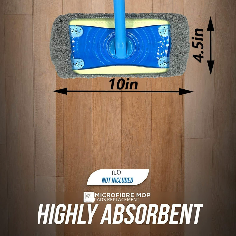 Запасная крышка для швабры (SWIFFER) 25.4×11.5 см микрофибра, влажная/сухая, серый
