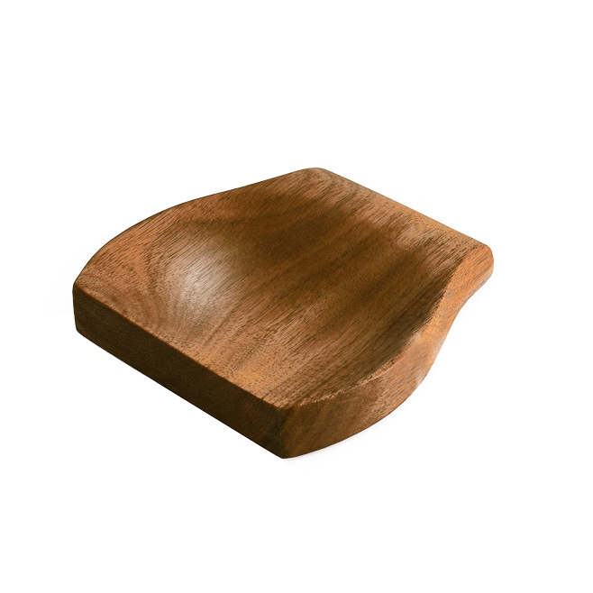 Soporte de cuchara de madera transfronterizo Venta caliente cuchara de madera almohadilla de aislamiento de aceite bandeja de cuchara comercial para el hogar almohadilla de cuchara Logotipo de letras