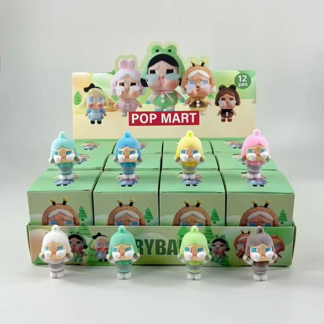 Flocked labubu crying baby [a large box of 12 mixed packs, with a display box in multiples of 12