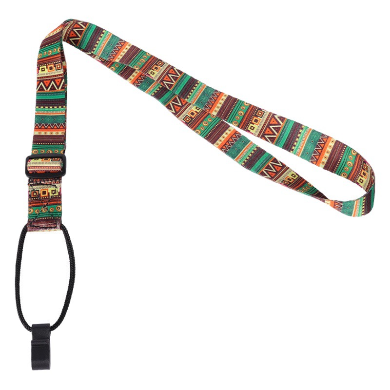 Correa de guitarra accesorios de guitarra correa de piano folk correa de guitarra de algodón de poliéster de transferencia de calor correa de hombro crossbody guitarra eléctrica de madera