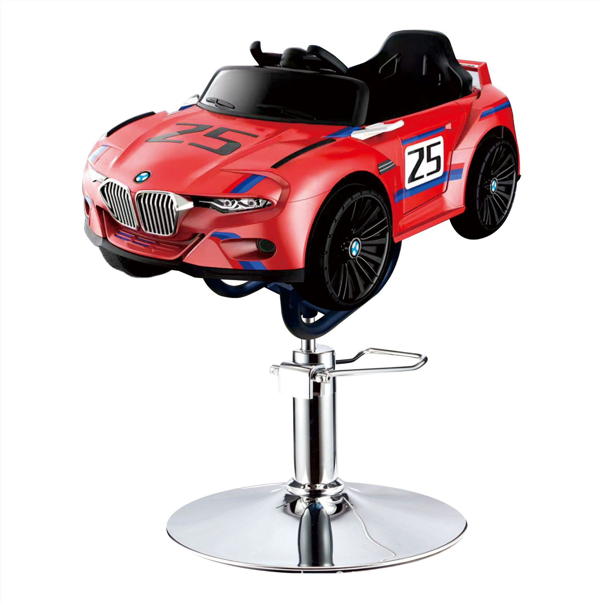 Asiento de peluquería eléctrico para niños, silla de peluquería para automóvil, silla giratoria elevadora, música, salón de peluquería para niños, silla de corte para niños image 31