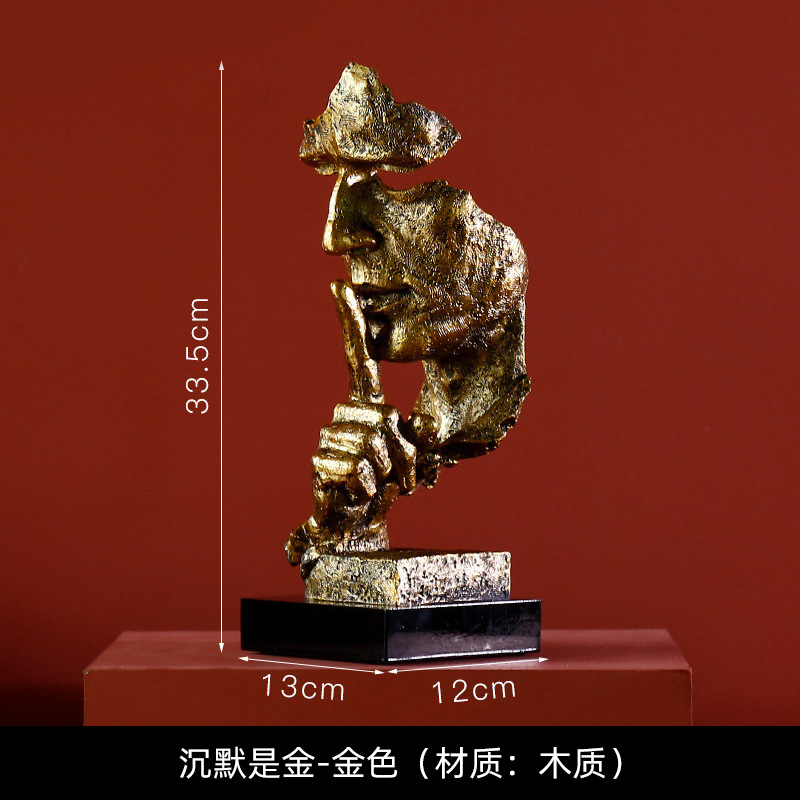 リビングルームの置物は軽くて豪華で高級な雰囲気のお酒棚の装飾品です。