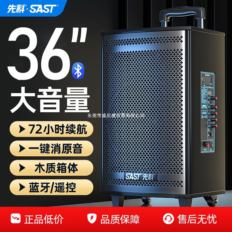 Square Dance Speaker 2025 New Model Karaoke Outdoor Trolley High-Power Bluetooth Professional Performance Speaker