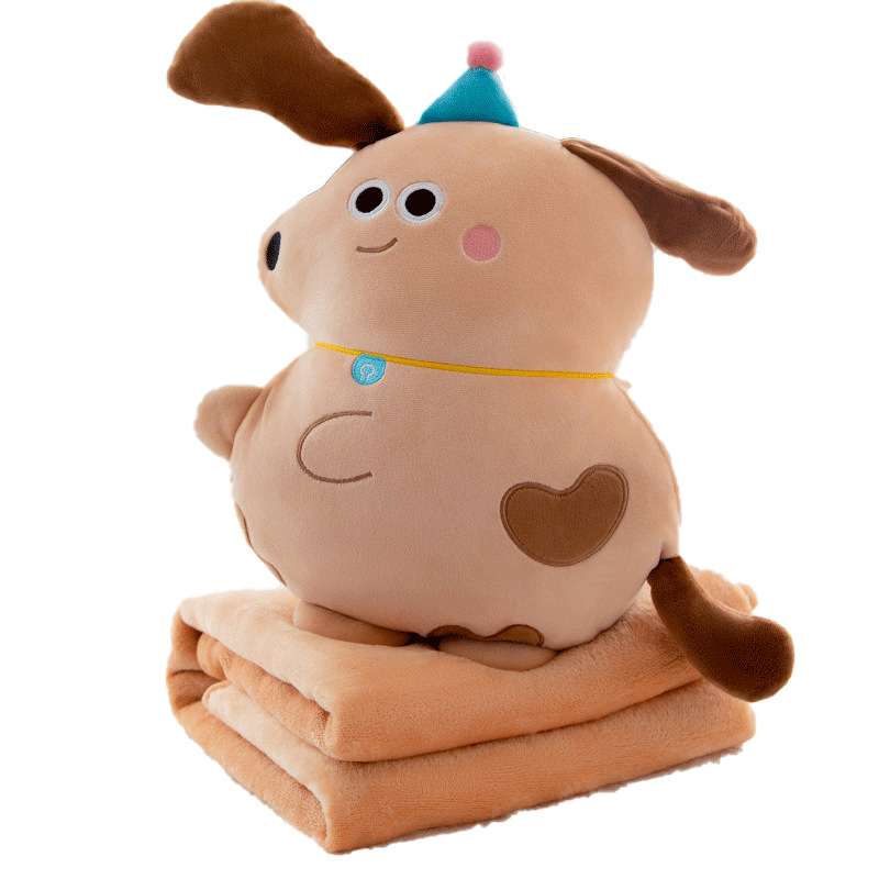 Dual-purpose colchón de almohada transfronteriza, manta de almohada de vehículo, manta de franela 2 en 1, almohada de siesta gruesa