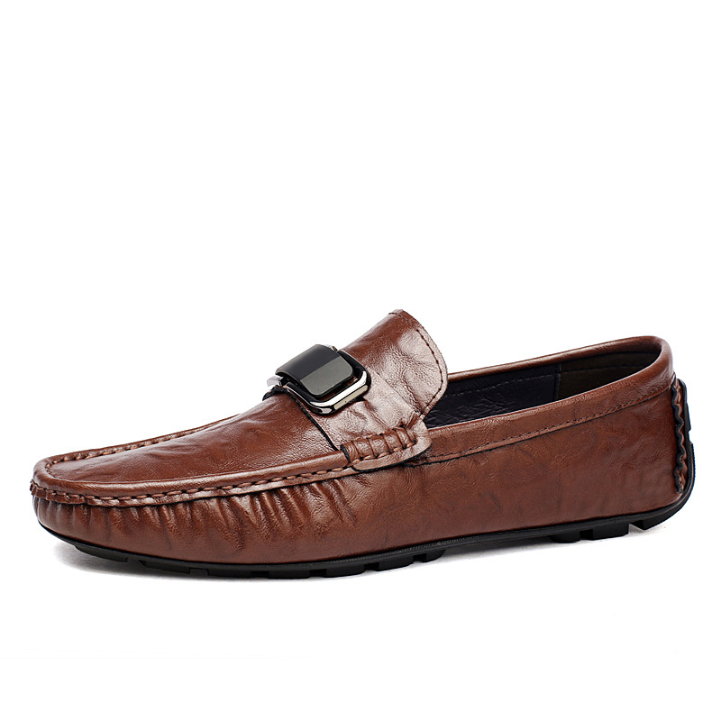 Herren Leder Slipper Slip-on Freizeitschuhe Für Herren_voghion.com