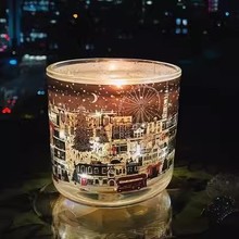 玛莎伦敦街景同款香薰蜡烛LED光感氛围香氛蜡烛 女神节生日礼物