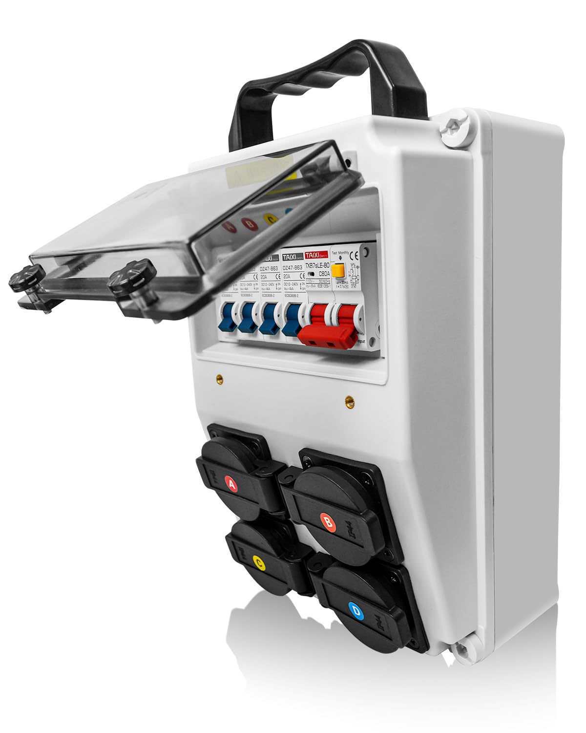 Power Distribution Box, 110V 80A Electrical Box with NEMA 5-