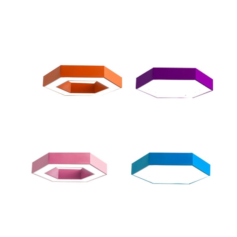 Lámpara hexagonal LED jardín de infantes institución de capacitación de educación temprana ingeniería de juegos creativa lámpara de forma de panal de color