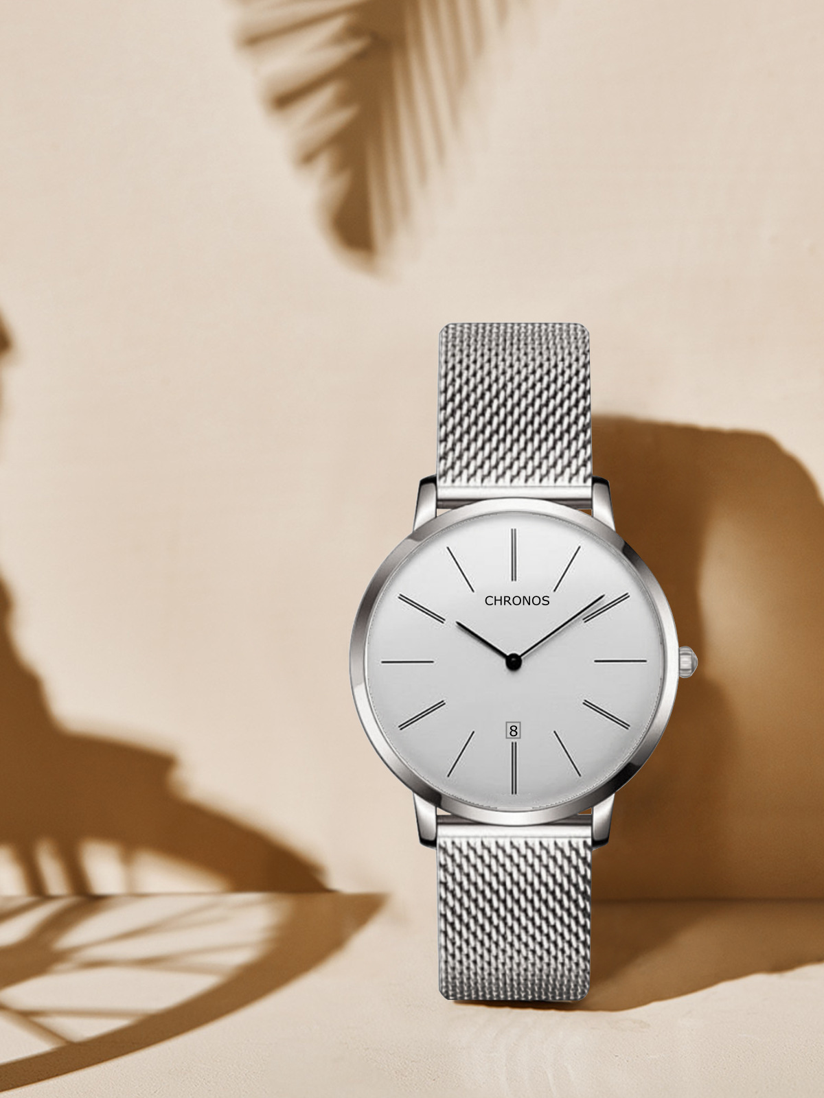 Neue Modeuhr für Herren, Präzisions-Stahlband, einfache Quarzuhr, OEM-Kleinserie_voghion.com