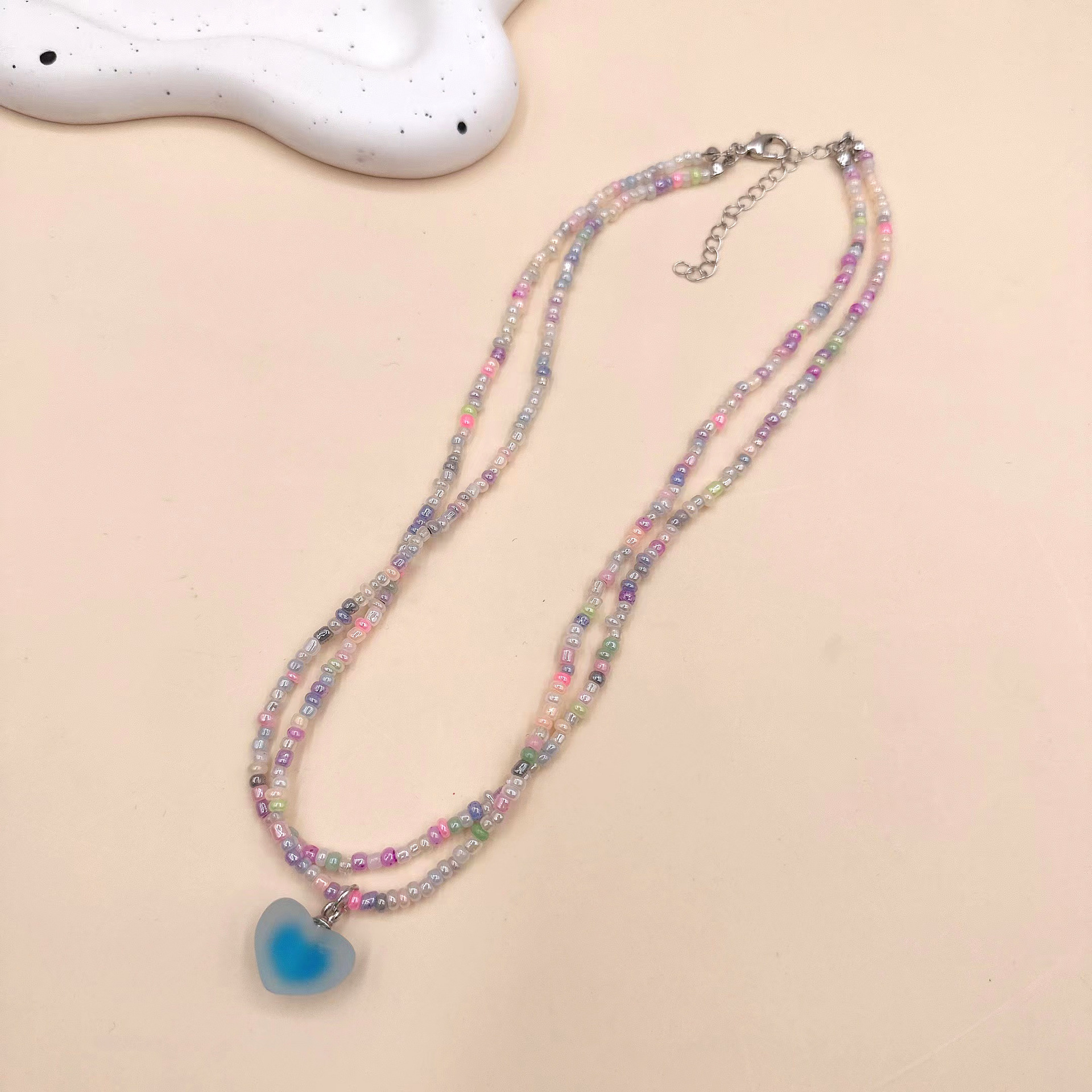 Retro necklace from pearl handmade