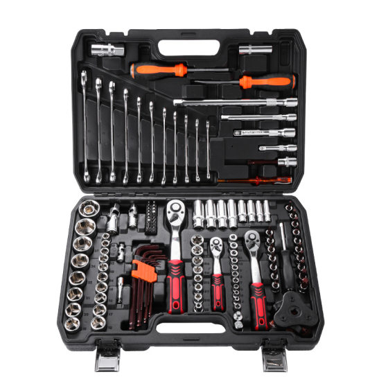 Cross-border explosives auto repair tools 121 pieces suit auto repair toolbox sleeve complete set of repair vehicles