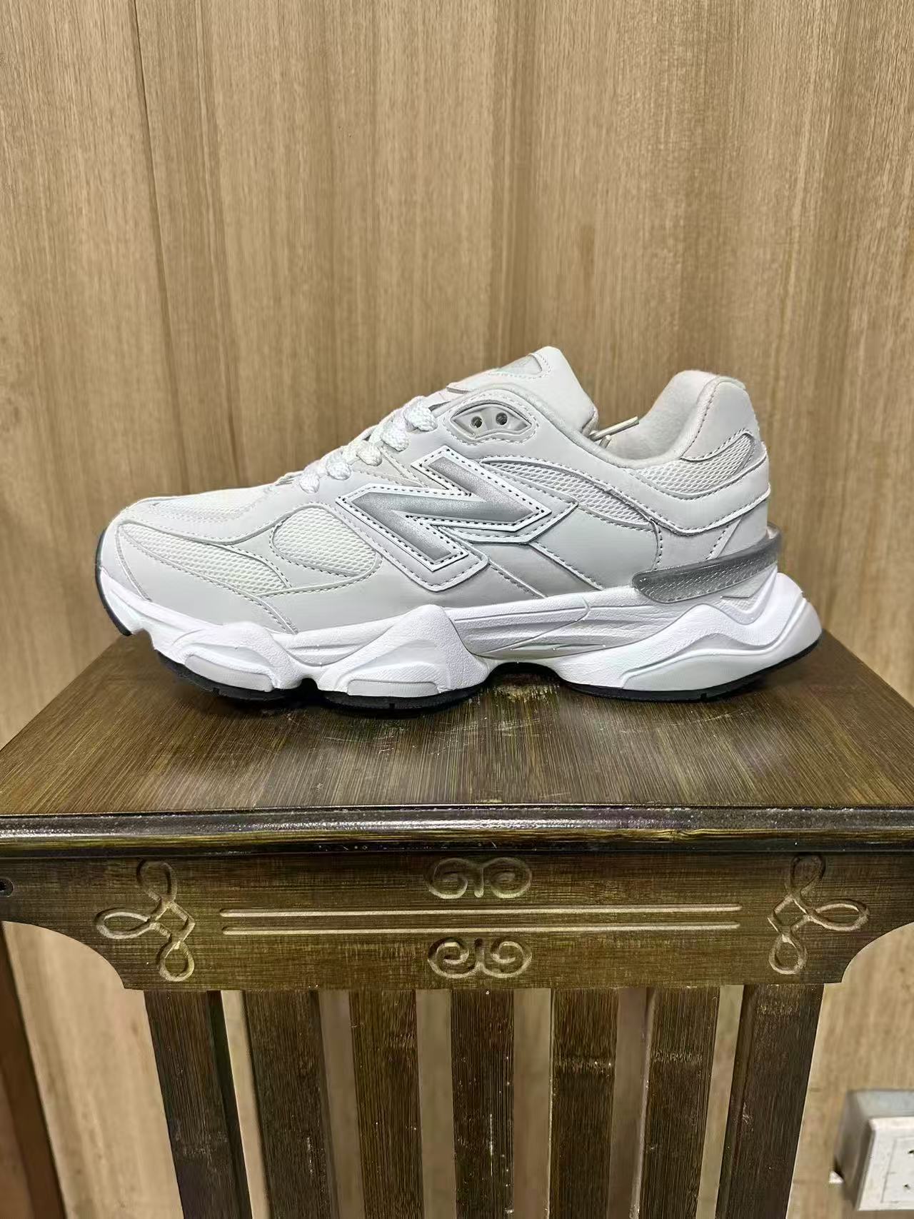 Zapatos Putian nb9060 zapatos de mujer originales puros Millennium Little Elephant Pezuña retro suela gruesa aumentada transpirable y resistente al desgaste zapatos de hombre para correr