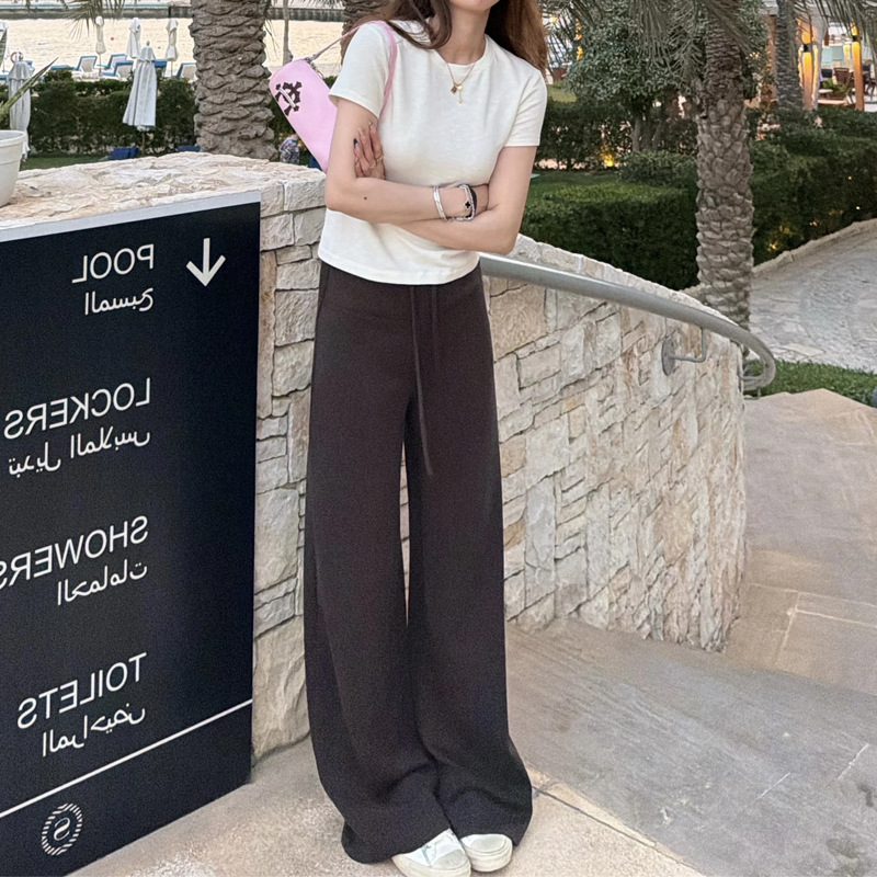 Jinyi Air Conditioning Pants 2.0 Upgraded Version Lyocell Oxygen Pants Narrow Leg Casual Sports Pants for Women Commuting Spring and Summer