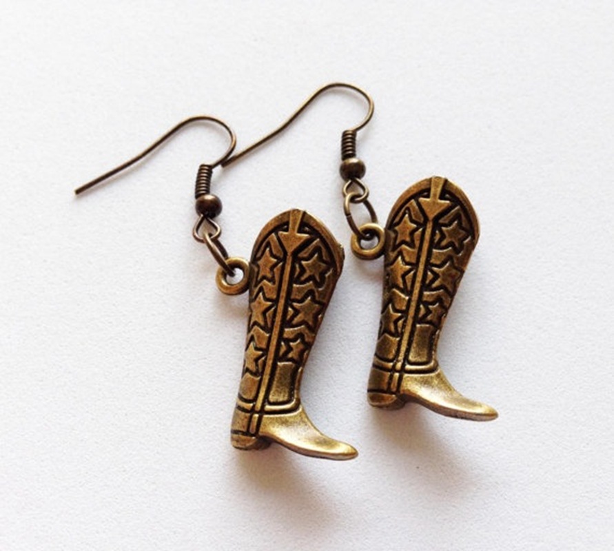 Fashion Boots Metal Women's Drop Earrings 1 Pair display picture 3