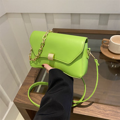 Minimalist Pure Color Elegant Women's Square Bag 2024 New Summer Chain Shoulder Bag Crossbody Bag Fashion Trend