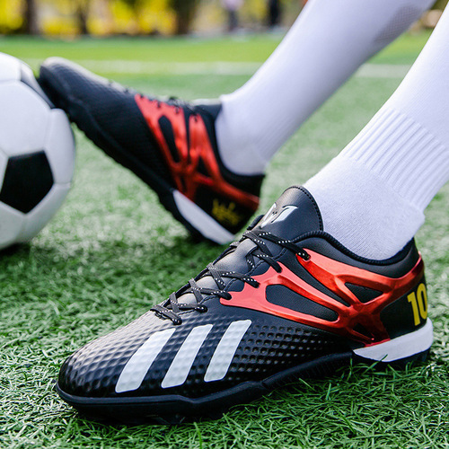 Cross-border foreign trade low-top football shoes, student TF football shoes, crushed studs, special training shoes, electroplated, men's football shoes