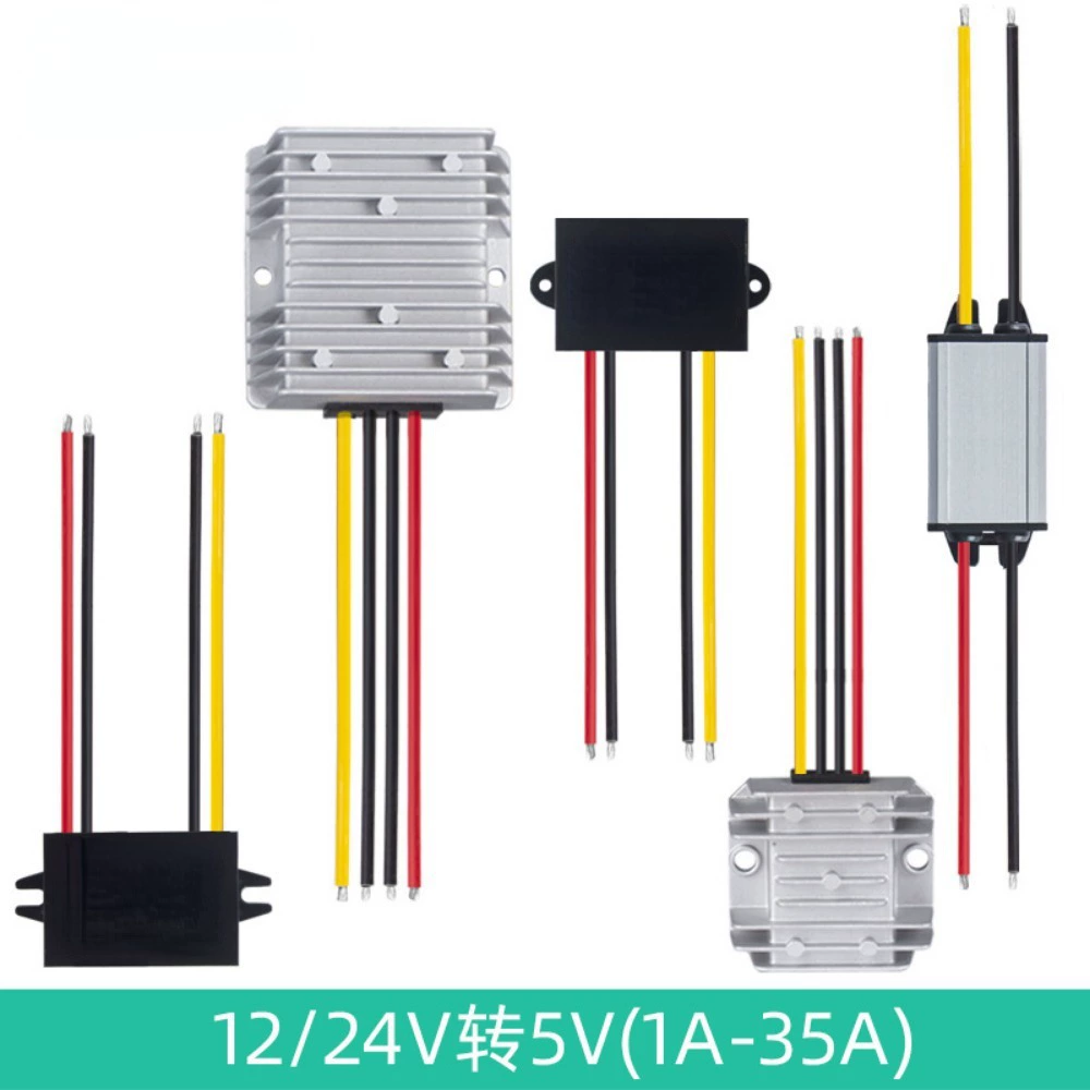 Автомобильный блок питания от 12 В до 5v4a DC водонепроницаемый понижающий светодиодный экран DC-DC модуль 12V24V понижающий 5V1A-3