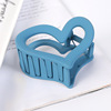 Matte hair accessory, ponytail heart shaped, crab pin, hairgrip, Korean style, internet celebrity