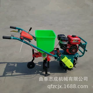 手推家用链轨式耘播机 汽油轮式耘播机 玉米播种机