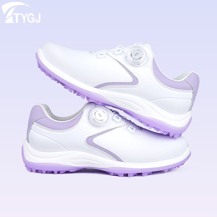 golf shoes women's golf shoes knob elastic shoelace versatile casual shoes non-slip fixed nail waterproof shoes