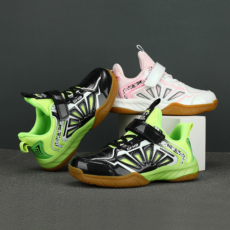 Zapatos de bádminton para niños 25 primavera, entrenamiento de competencia profesional para niños y niñas, zapatos antideslizantes transpirables