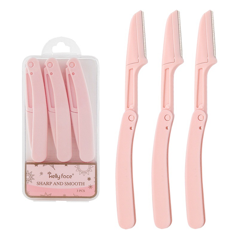 KELLY cara plegable ceja trimmer seguridad ceja raspador de afeitar herramienta de belleza principiante ceja trimmer 3
