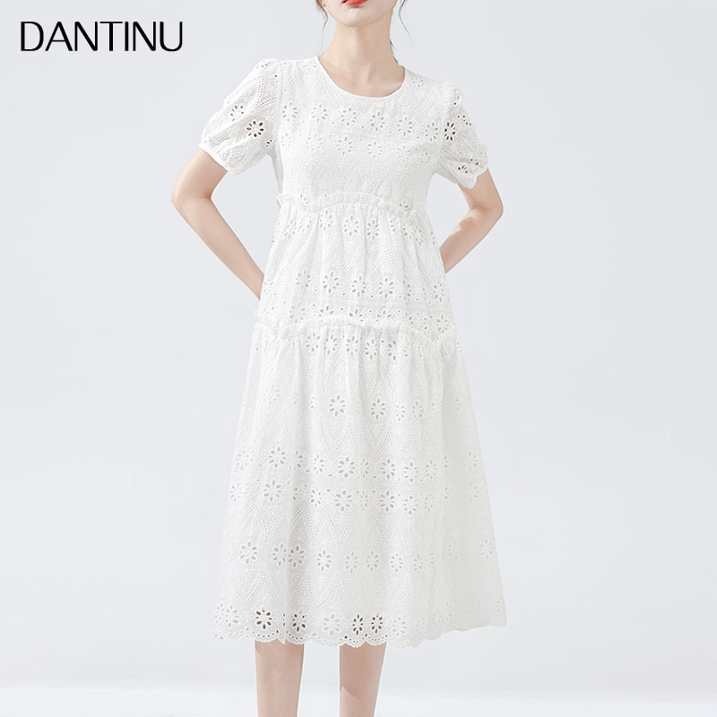 Pregnant Women's dress 2025 New Summer Outer Wear Thin plus size Loose Short-sleeved Summer A- line Long Dress