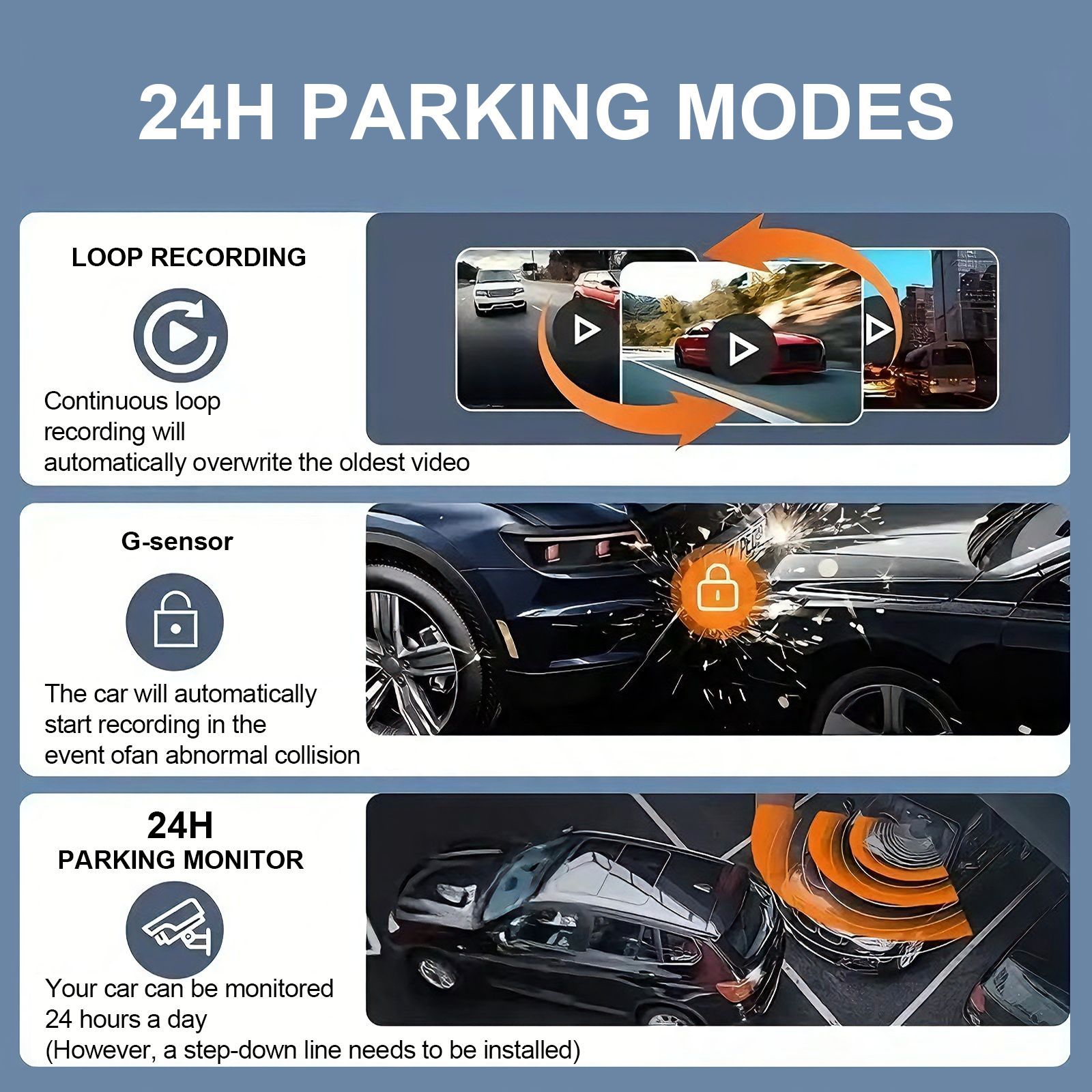 Zkcamspy Cross-Border New Product 360 ° High-Definition 1080P 4-Lens In-Car Front and Rear Dash Cam