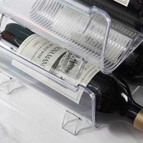 Acrylic wine rack wine storage rack simple home beer partition beverage bottle refrigerator wine cellar storage