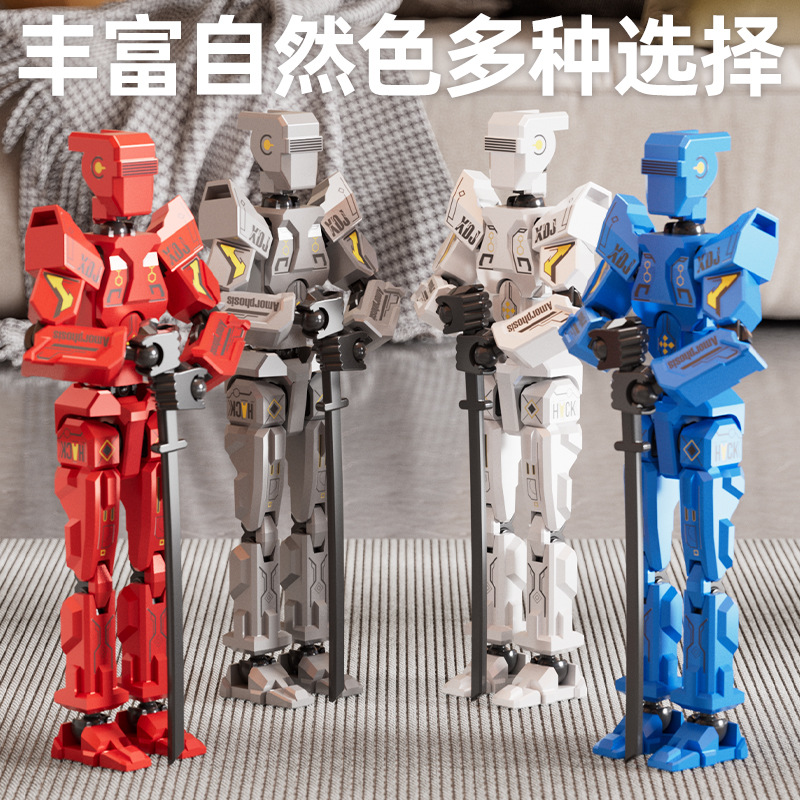 Juguete de modelo multiarticulable multi-mórfico transfronterizo ángel articulado humano descomprimido robot de quinta generación
