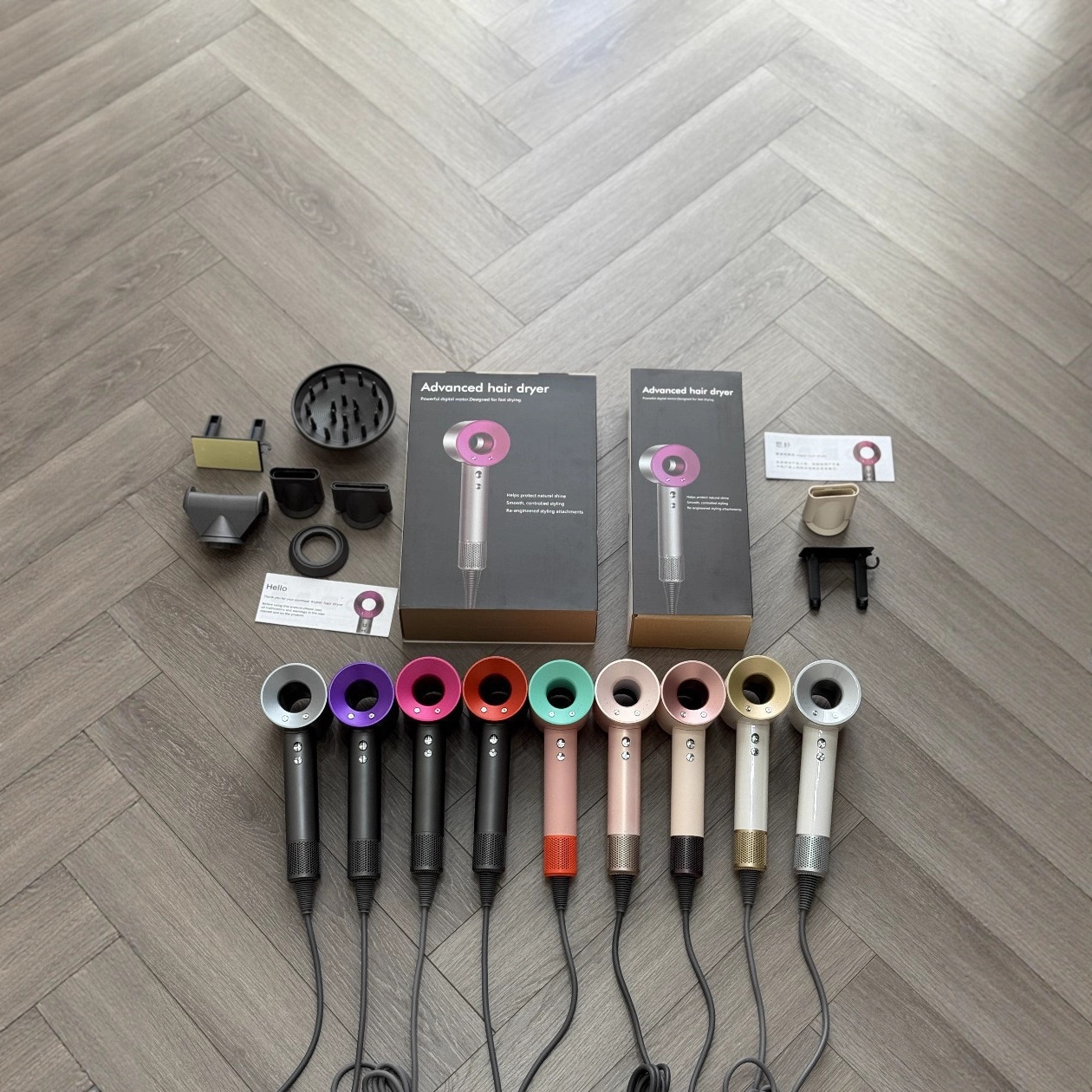 Huqiangbei Wind Power Hair Dryer Negative Ion Hair Care High-Power Quick-Drying Hair Dryer of the Same Model as Mosen