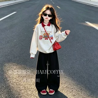 女童秋装网红炸街洋气时髦卫衣2026新款今年流行爆款休闲儿童服装