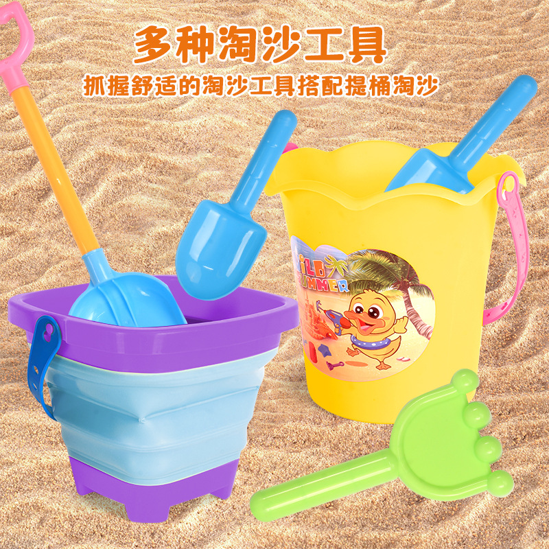 Juguetes de playa para niños, pala, barril, reloj de arena para bebés, herramientas de excavación de arena para jugar en el mar, conjunto de molino de arena al por mayor