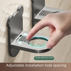 免打孔小熊沐浴露架壁掛浴室洗髮水衛生間無痕貼置物架洗手液掛架