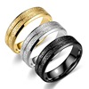 Fashionable universal ring stainless steel for beloved, trend accessories, suitable for import, wholesale