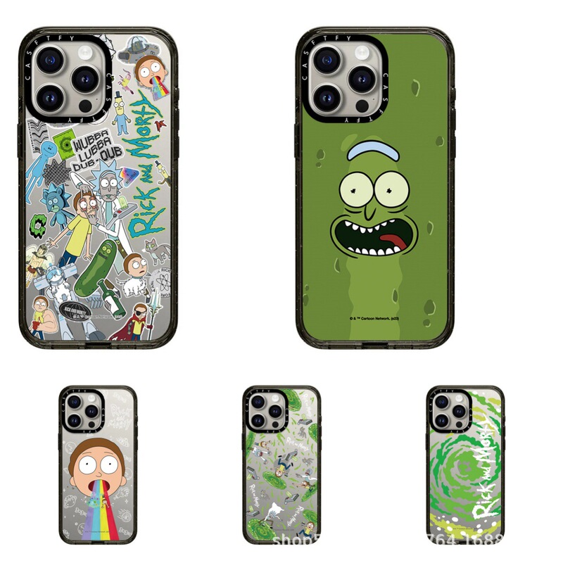 Rick and Morty Rainbow Expression Case Suitable for iPhone Apple 17 Pro Max Phone Case 14/16/15 Plus