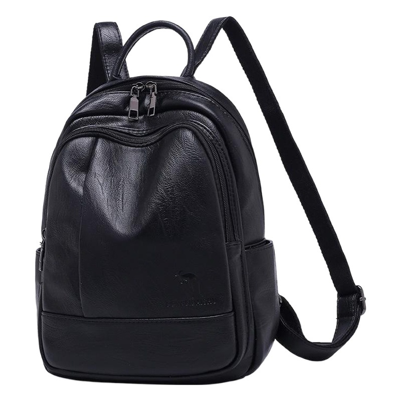 [Good Quality] Genuine Leather Texture Backpack for Women 2026 New Fashion Versatile Soft Leather Backpack Korean Style Travel Bag