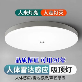 Led Sensor Ceiling Light Voice Control Radar Infrared Home Aisle Hotel Corridor Fire Escape Factory Supply Wholesale
