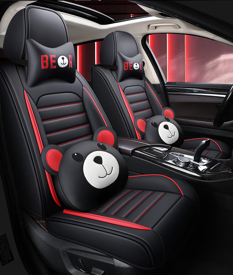 Car seat cushion four-color leather car seat cover cross-border wholesale four seasons universal seat cushion all-inclusive full leather source factory