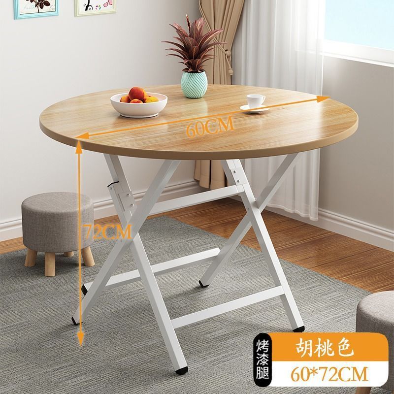 Mesa plegable, mesa de comedor, hogar, mesa de comedor simple multifuncional, casa de alquiler, puesto portátil al aire libre, mesa pequeña para cenar