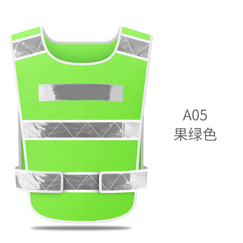 chaleco de seguridad reflectante de tráfico, chaleco de seguridad reflectante para automóviles, chaleco amarillo fluorescente de protección de seguridad del conductor