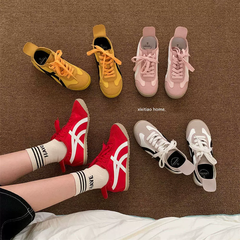 女秋冬运动阿甘鞋休闲户外板鞋小众学生时尚2025新款内增高德训鞋