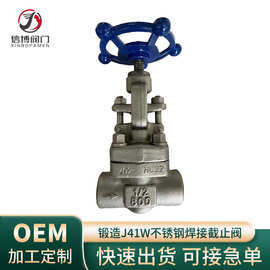 国标Z/J61W-800LB美标不锈钢F304锻造F316L承插焊对焊焊接截止阀