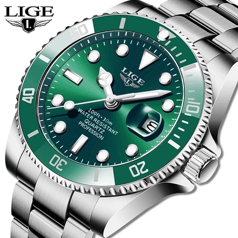 LIGE Fashionable quartz swiss watch