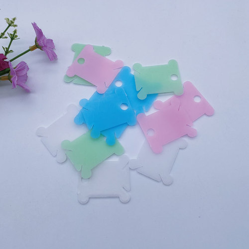Cross stitch thread winding board embroidery thread remaining thread management board embroidery tools accessories plastic transparent thread winding board