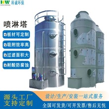 PP喷淋塔不锈钢酸雾洗涤塔工业废气处理空气净化环保设备生产厂家
