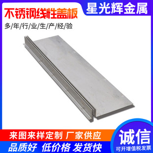 Stainless Steel Linear Drainage Channel Source Factory Custom 201 Gap-Type Rainwater Grate Floor Drain Gap-Type Drainage