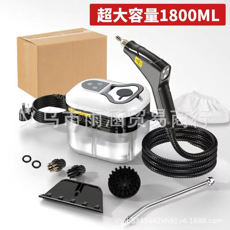 1.8L Cross-Border Remote Control Digital Display Steam Cleaner High Temperature and High Pressure Cleaning Machine Multifunctional Kitchen and Bathroom Cleaner