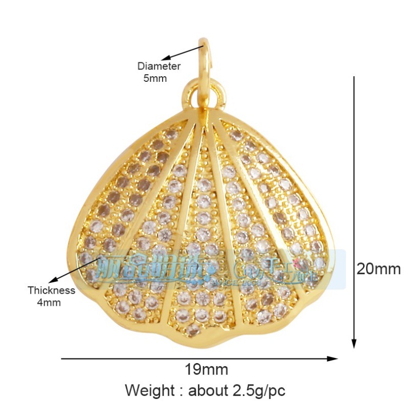 2g Weight Pendant Jewelry Making Type 18K Gold Plated Plating Material DIY Jewelry Accessories Classification 1 Piece Quantity Copper Material Scallop, Starfish, Conch Pattern All Seasons Season Marine Style Style 1 Piece Copper 18K Gold Plated Scallop Starfish Conch Pendant 7