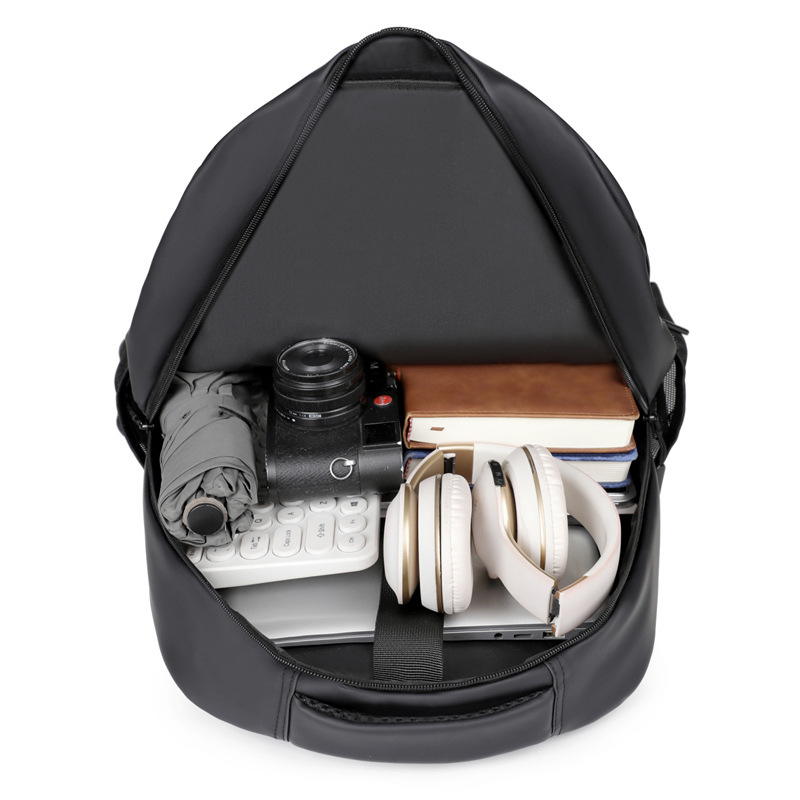 Mochila simple de alta calidad 2025 bolso de computadora de negocios de color sólido bolso de escuela de estudiante de gran capacidad bolso de viaje resistente a las salpicaduras